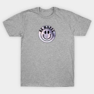 Be Happy Smiley Face Sky T-Shirt